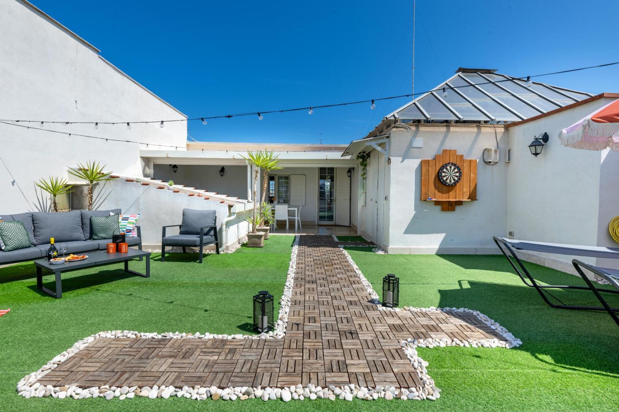 Apartment 150mq Rooftop Paradise - Spacious Private Terrace Bari