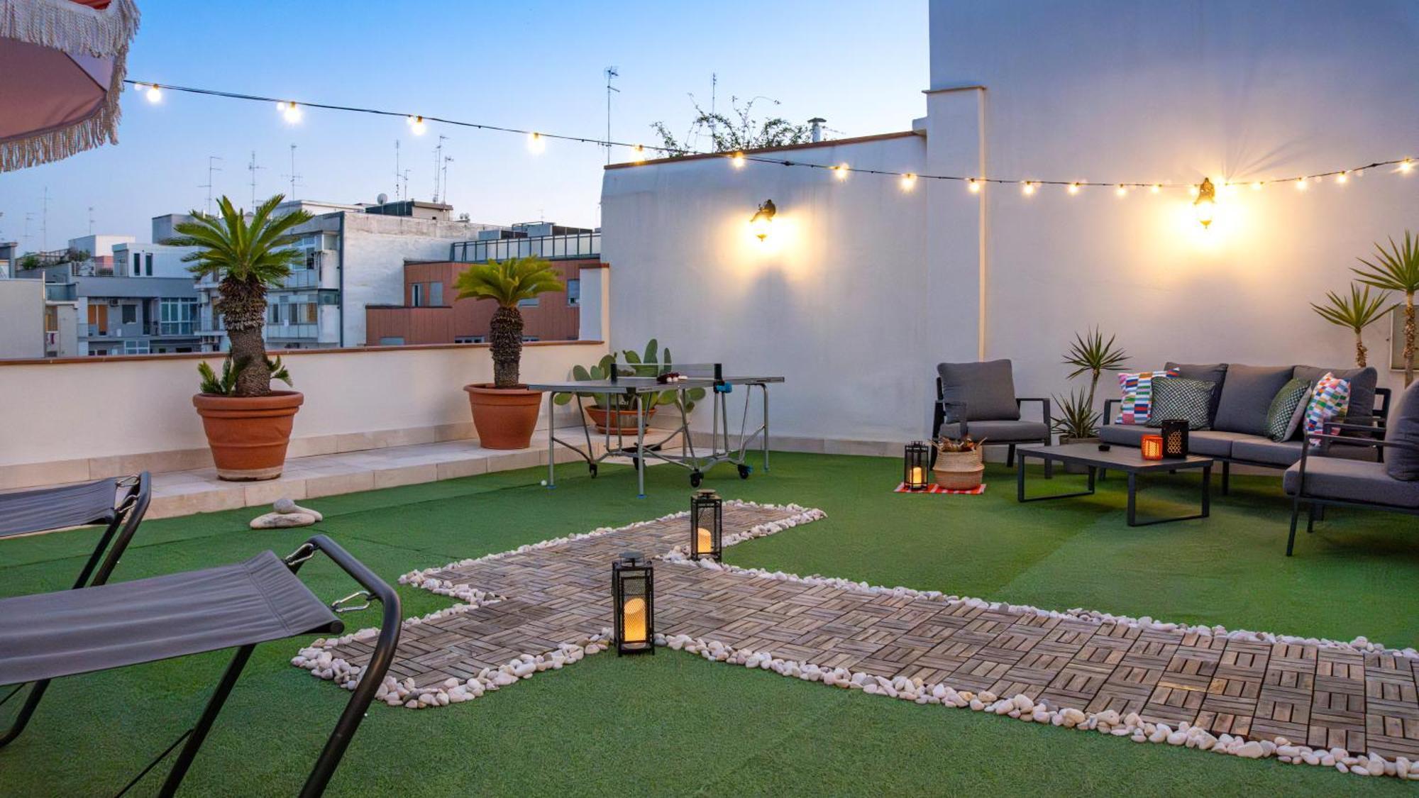 Apartment 150mq Rooftop Paradise - Spacious Private Terrace Bari